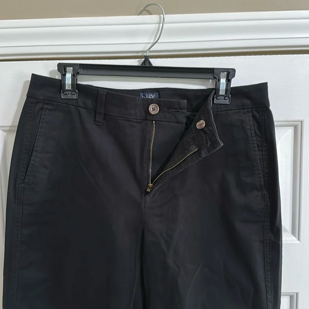J.Crew Factory High Rise Girlfriend Chino in Black - Picture 5 of 8